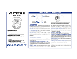 Avocet Vertech II Mode d'emploi | AI Chat & PDF