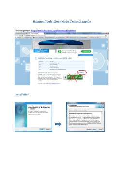Daemon Tools Lite v4.45.3 Guide de démarrage rapide
