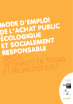 Guide d'achat public &eacute;cologique pour v&ecirc;tements | AI Chat &amp; PDF Access