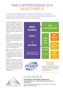 EPITA Taxe d'apprentissage Manuel utilisateur