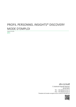 Questionnaire Insights Discovery : Mode d'emploi | AI Chat & PDF Download