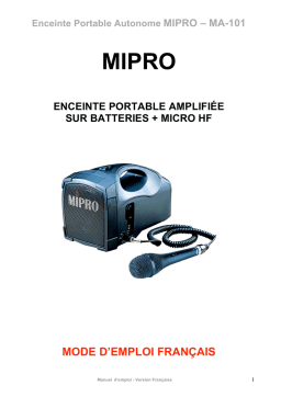 MIPRO MA-101 Manuel d'Utilisateur : AI Chat & PDF