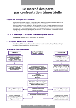 La Française Marché des parts Manuel utilisateur