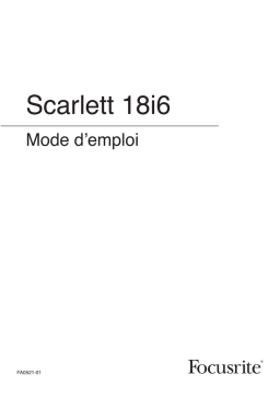 Scarlett 18i6 Mode d'emploi : Chat IA & PDF Download