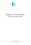 CNFPT Espace intervenants Manuel utilisateur