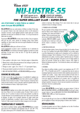 Nu-Lustre-55 Mode d'emploi | Chat IA et Téléchargement PDF