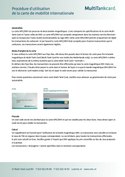 MTC/DKV Carte Mobilité Internationale: IA et PDF