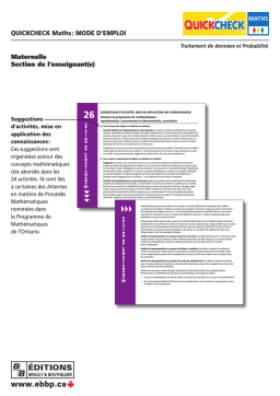 Quickcheck Manuel de mathématiques Manuel utilisateur