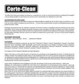 Corte Clean Nettoyant pour composite Manuel utilisateur