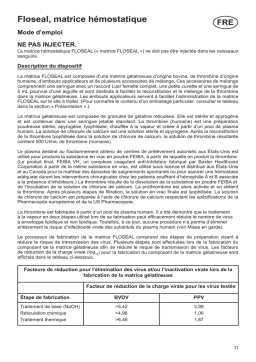 Baxter FLOSEAL Mode d'emploi | AI Chat & PDF