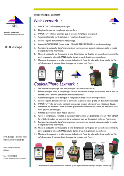 Lexmark: Remplissage Cartouche : Chat IA & PDF