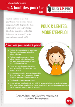 Traitement anti-poux & lentes : Chat IA et PDF