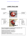 Traquet&rsquo;Light TRAQ 1500 Manuel utilisateur