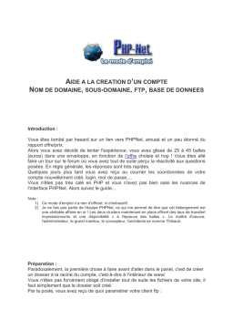 Guide PHPNet : Création de compte | AI Chat & PDF