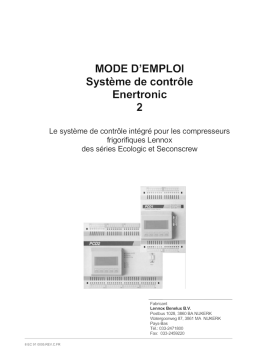 Lennox Enertronic 2 Manuel utilisateur