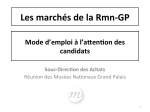 Rmn-GP march&eacute;s Manuel utilisateur