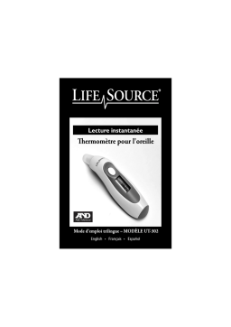 LifeSource UT-302 Manuel utilisateur