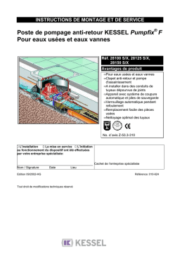 Kessel Pumpfix® F 28125 S/X Manuel utilisateur