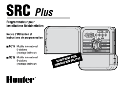 Hunter SRC Plus 601i Manuel utilisateur