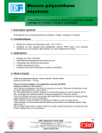 Fiche technique Mousse Polyur&eacute;thane | AI Chat &amp; PDF