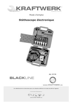 KRAFTWERK BLACKLINE 31119 Manuel utilisateur