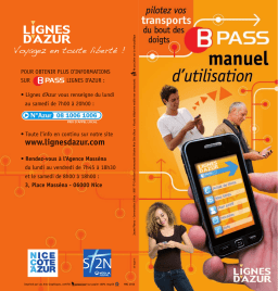 Lignes d'Azur BPASS Manuel utilisateur