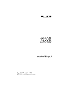 Fluke 1550B : Mode d'Emploi avec IA et PDF