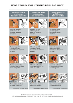 Mode d'emploi Bag in Box | Chat IA & Téléchargement PDF