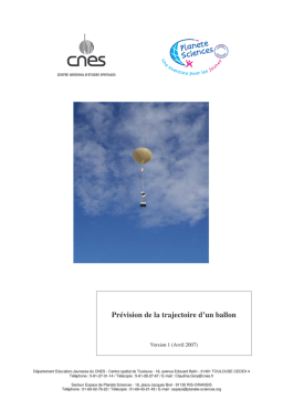 Prévision de trajectoire de ballon : Chat IA et PDF