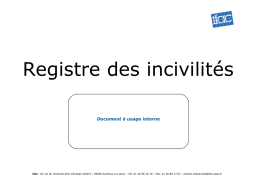 Registre des incivilités Ifac | AI Chat & PDF Access