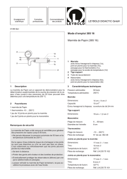 LEYBOLD DIDACTIC 300 01 Manuel utilisateur