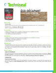 Techniseal &Eacute;co-d&eacute;capant Manuel utilisateur