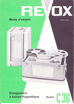 Revox C 36 : Mode d'emploi | Chat IA & PDF