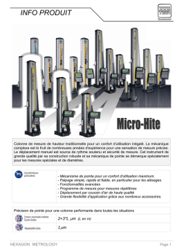 Micro-Hite: Fiche produit | AI Chat & PDF Access