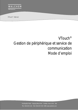 Walchem VTouch eServer : Mode d'emploi + AI Chat