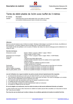 Tente Débit Pliable 3x3m : Aide IA & PDF