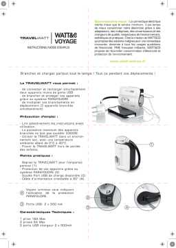TRAVELWATT Multiprise de voyage avec IA & PDF