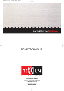 TEXXIUM 422 E25 Manuel utilisateur