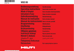 Hilti WSC 85 Scie Circulaire: Chat IA + Téléchargement PDF