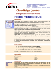 Gilco Citro-Neige Manuel utilisateur