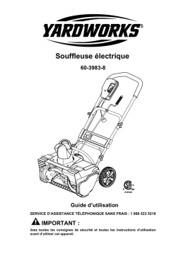 Yardworks 60-3983-8 Mode d'emploi