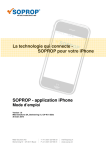 SOPROP Application iPhone Mode d'emploi | AI Chat