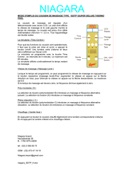 Niagara SDTP coussin de massage | AI Chat & PDF
