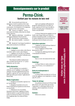 Perma-Chink Scellant maison bois rond | Chat IA et PDF