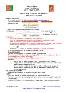 Réservation Courts Tennis: Guide IA Chat & PDF 