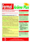 Fermol Ar&ocirc;me Plus Manuel utilisateur