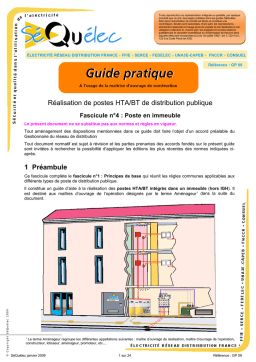 SéQuélec poste HTA/BT Manuel utilisateur