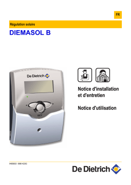 De Dietrich DIEMASOL B Manuel utilisateur