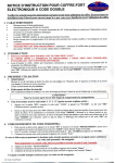 Coffre-fort &Eacute;lectronique: Notice + IA | TECHNOMAX