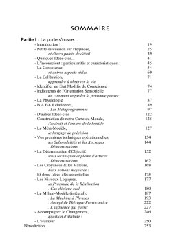 Table des matières Hypnose | Chat IA & Téléchargement PDF